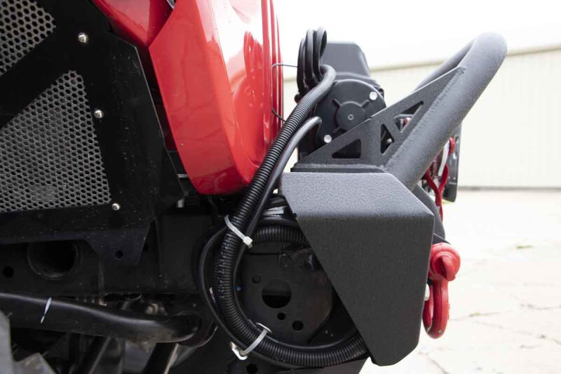 Jeep Gladiator JT Front Winch Bumper - Fishbone Offroad - Stubby - Black Powdercoat - `20-`27